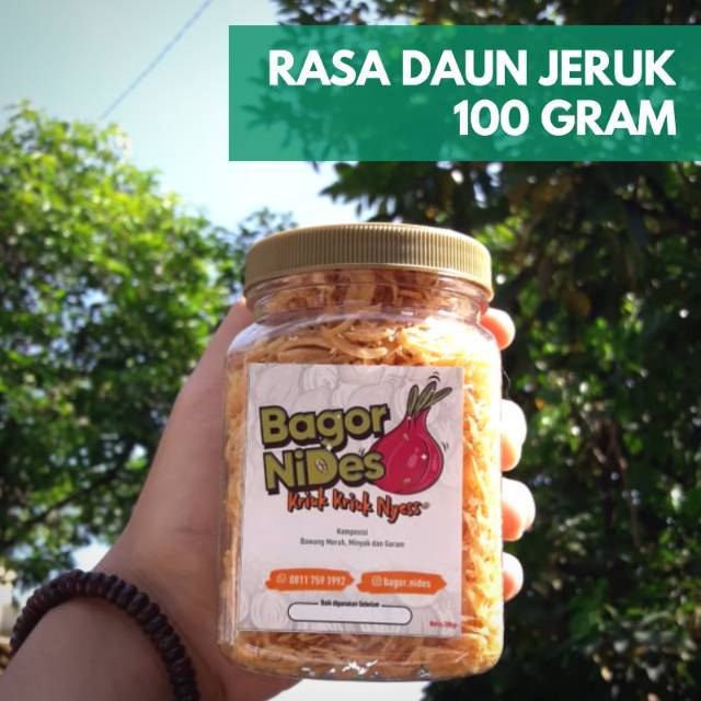 

Bawang Goreng Sumenep 100 gram (Daun Jeruk) | Bagor NiDes