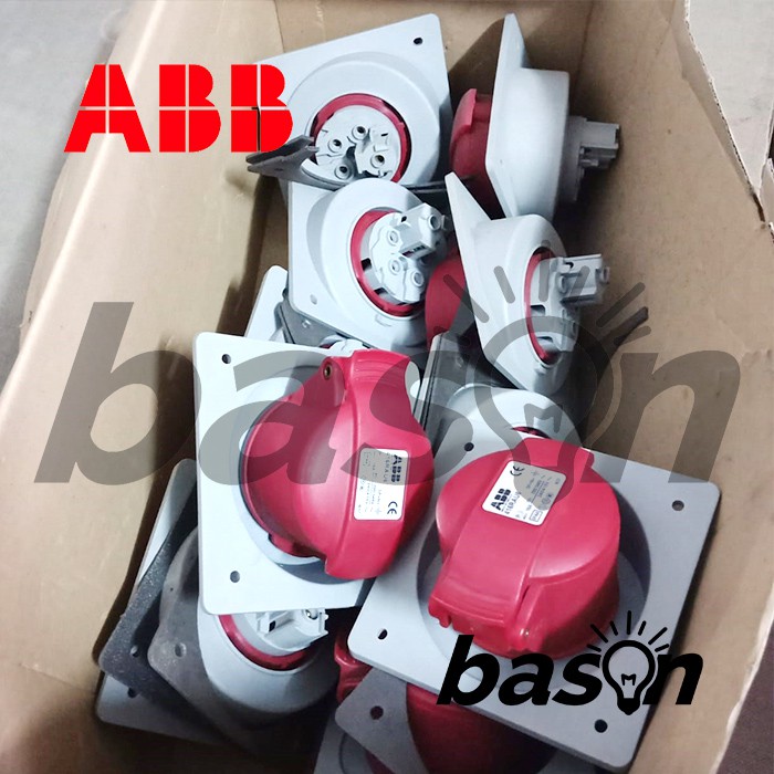 ABB Panel Socket 416RAU6 - 16A 346-415V IP44 3P+N+E | Red
