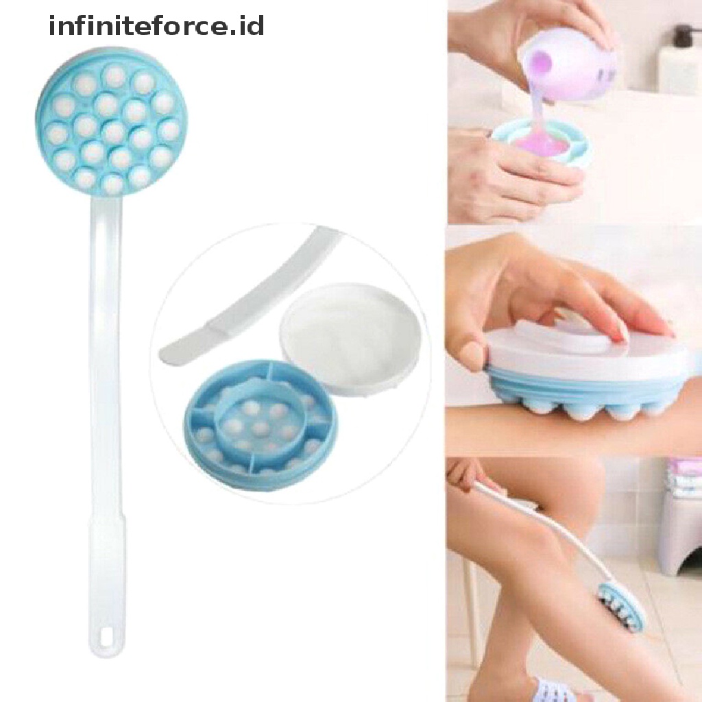 (Infiniteforce.Id) Sikat Scrubber Punggung Gagang Panjang Untuk Mandi