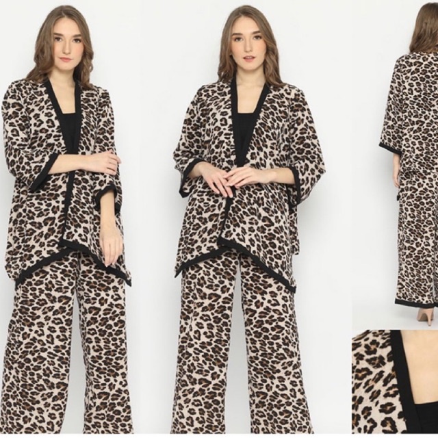 SET PLC WANITA KULOT/ CARDIGAN ORI