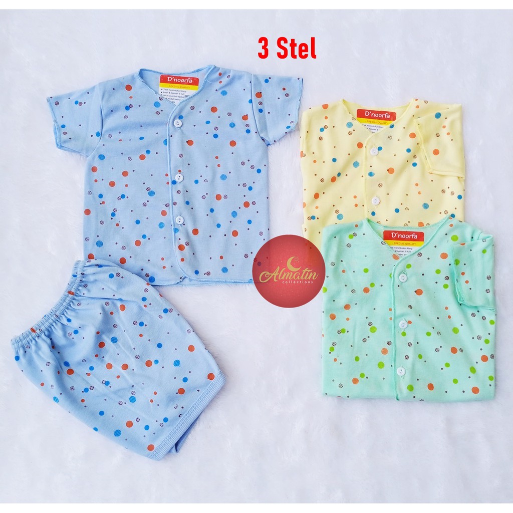 Stelan Baju Bayi Murah 0-6 Bulan / One Set Pakaian Bayi Murah