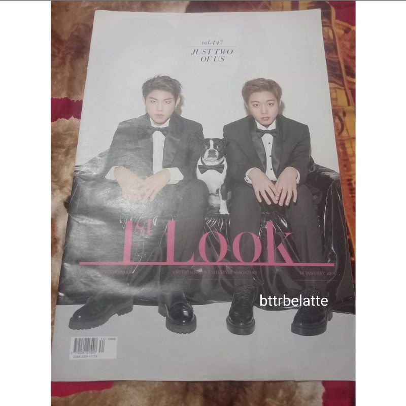 UNSEALED 1ST LOOK MAGAZINE MAGZ VOL 147 PARK WOOJIN, PARK JIHOON WANNA ONE JUST TWO OF US AB6IX 2PAR