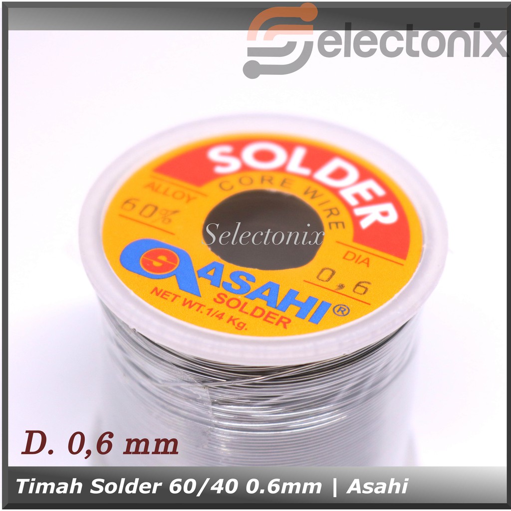 Timah Solder 0.6mm 60/40 250gr | ASAHI