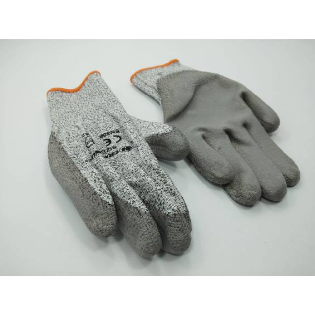 Sarung tangan anti cutter - sarung tangan abu abu - sarung tangan anti pisau