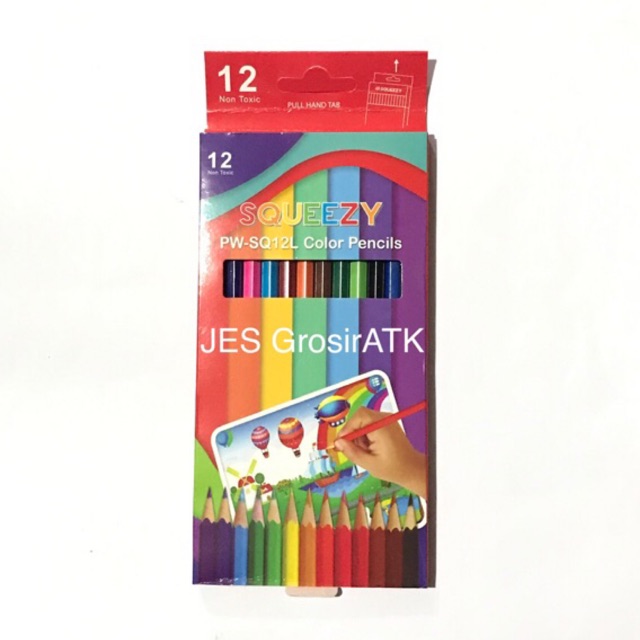

Pensil Warna 12 warna Panjang [set](PW-SQ12L)