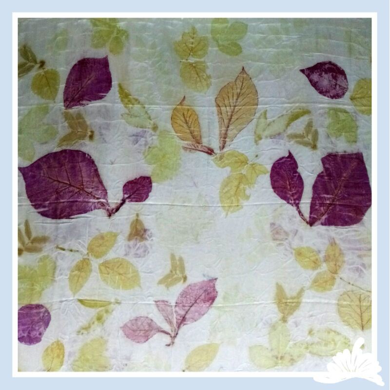 Kain Ecoprint Bahan Sutra Viscose