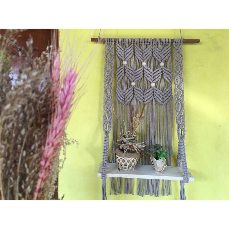 macrame shelves /macrame hambalan / macrame pot / hiasan dinding
