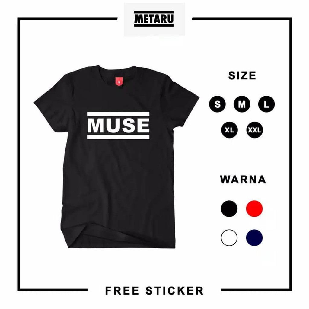 Kaos band MUSE / T-shirt band MUSE / kaos distro band MUSE