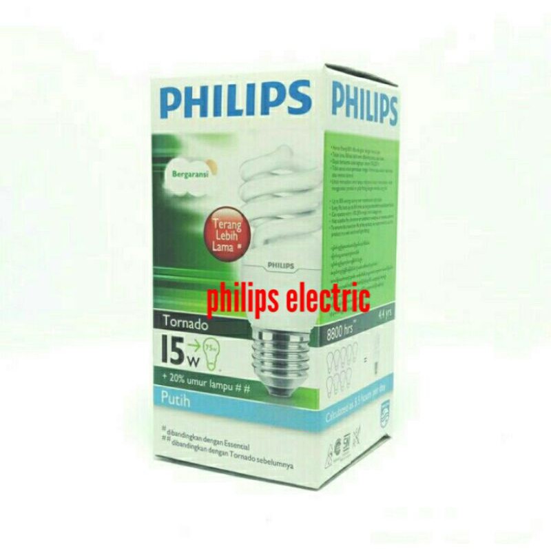 Lampu Tornado Philips 15 Watt