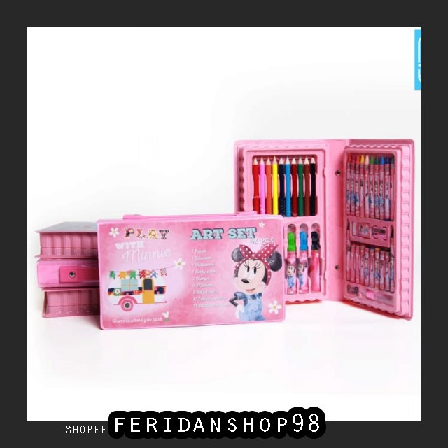 

BT784 MINNIE MOUSE ART BEST SET 42 PCS ADINATA ALAT MEWARNAI CRAYON BY FERIDANSHOP98