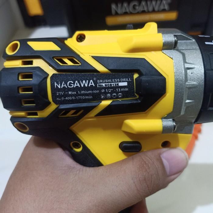 Mesin Bor Tembok Baterai Impact Hammer Drill Brushless Nagawa Ncb13K