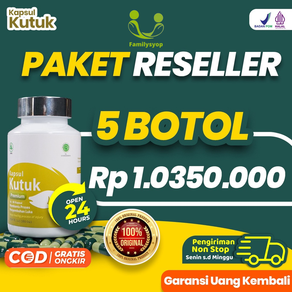 Herbal 5x Luka Cepat Kering || Paket 5 Botol Kapsul Kutuk Premium Ekstrak Albumin Ikan Gabus Tingkatkan Kadar Albumin &amp; Daya Tahan Tubuh Perbaiki Gizi Buruk Autis Isi 60 Kapsul