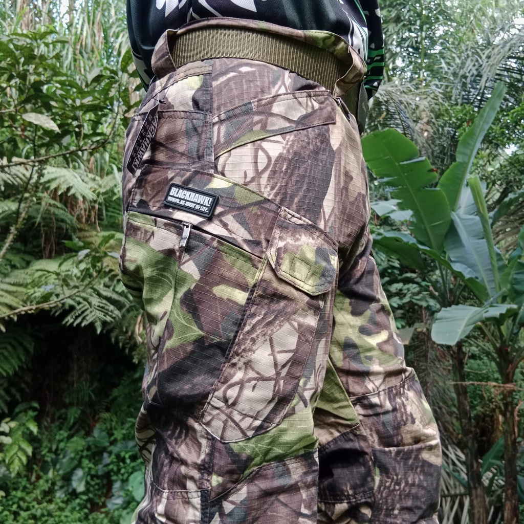 TERBARU Size 28-42 Celana Panjang Camo Blackhawk Loreng Perbakin Tactical Outdoor Trendy Murah Berkualitas