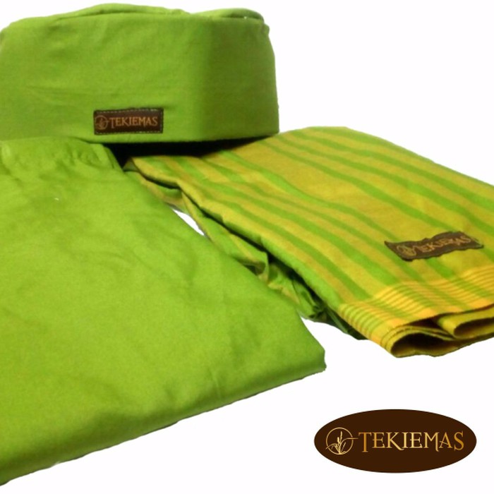 New Sarung Anak Instan Polos Hijau