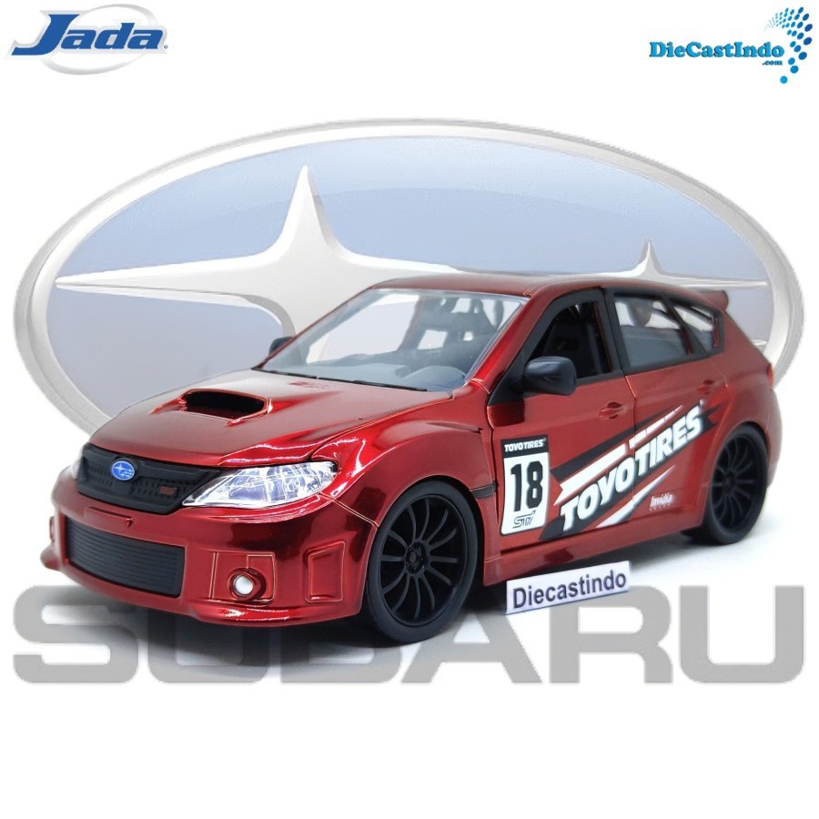 Jada JDM 2012 Subaru Impreza WRX Sti - Merah Skala 1:24