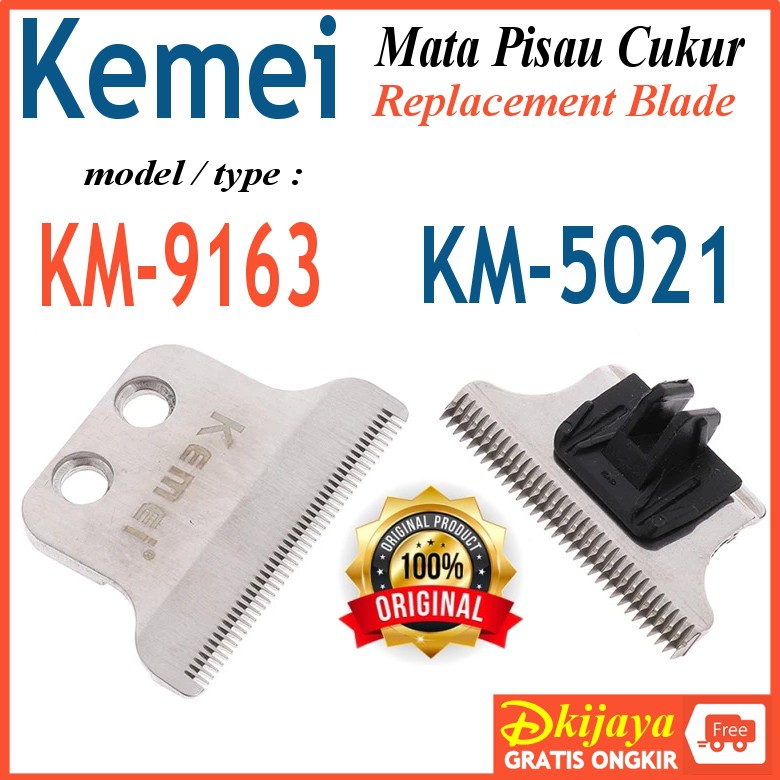 Mata Pisau Cukur Kemei 5021 9163 5026 5027 1945 1946 1949 KM5021 Pisau Cadangan Replacemen Blades