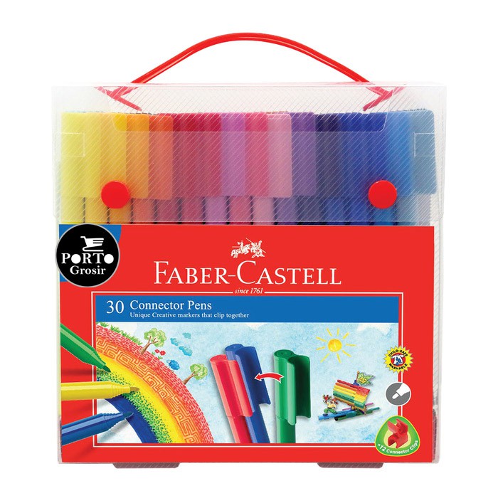 

Faber Castell Connector Pen 30 Warna Gift Set Spidol Colouring Pen