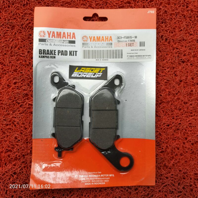 DISCPAD KAMPAS REM DEPAN YAMAHA - MIO GARNIS - MIO SOUL - MIO GT - MIO J - SOUL GT - ORIGINAL YGP