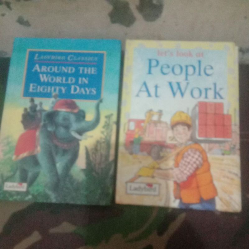 buku cerita anak bahasa ingris let's look at people at work dan around the world in eighty days