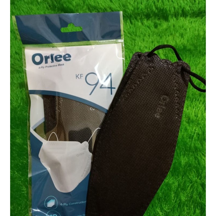 Masker Orlee Kemenkes RI KF94 putih, hitam, abu abu Orlee