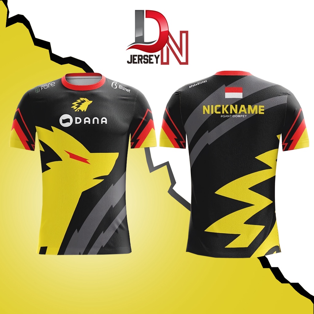 JERSEY BAJU KAOS ONIC 2019 2020 GAME MOBILE LEGENDS ML PUBG FREEFIRE FF AOV (FREE NICKNAME)