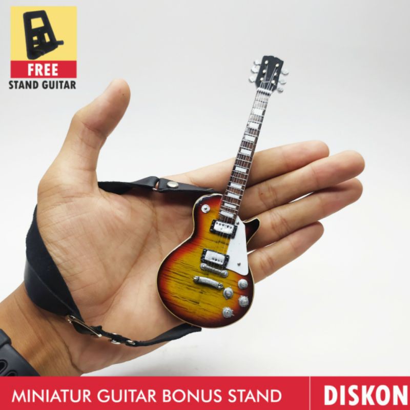 miniatur gitar lespaul gibson sunburst gibson lespaul sunburst dekorasi studio musik