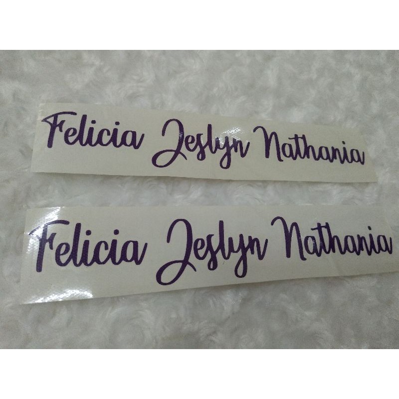 

sticker/cutting nama