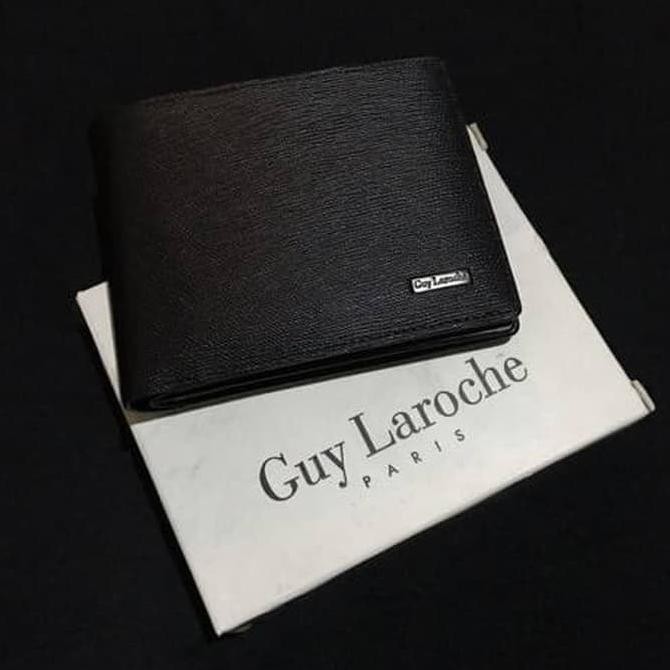 Kualitas Terbaik Guy Laroche Men's Leather Wallet -Original -Authentic - Dompet Kulit - STOK