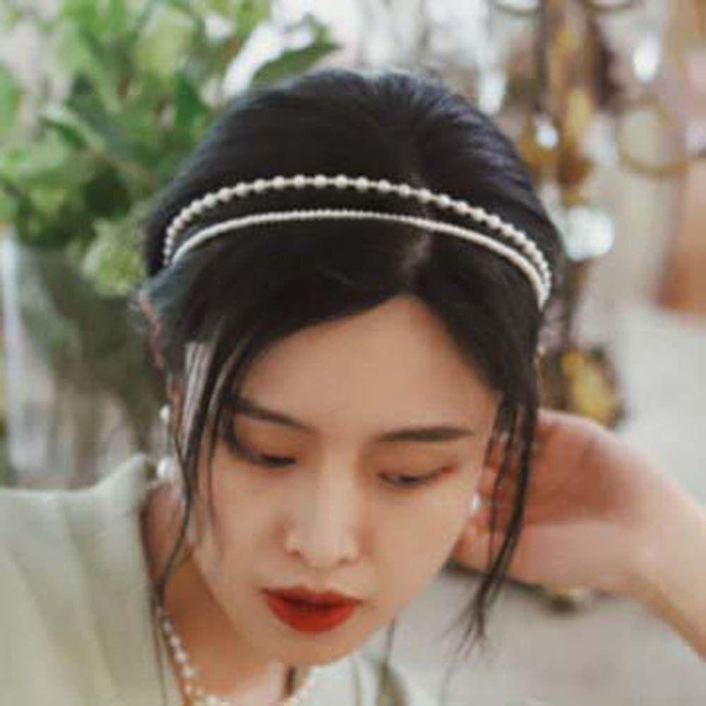 Needway  Mutiara Rambut Hoop Princess Sweet Wash Hair Band Hiasan Kepala Hiasan Rambut Hiasan Kepala Korea