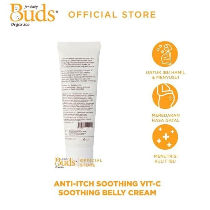 Buds Cherished Organics Anti-Itch Soothing Vit-C Belly Cream Perut Ibu