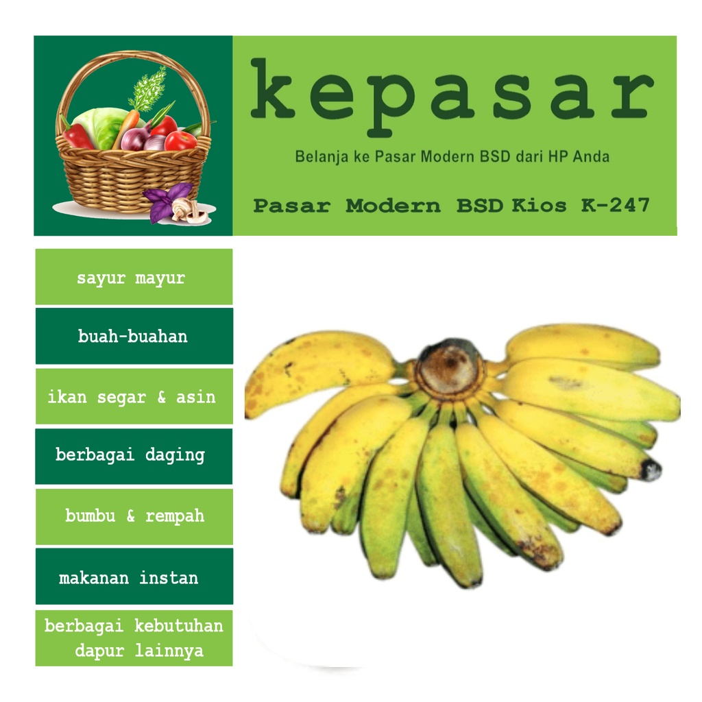 

Pisang Kepok 1 sisir