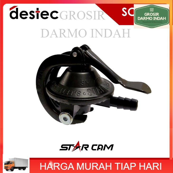 DARIN STARCAM Regulator Kompor SC2T12R NON Meter SNI I Regulator Gas LPG Model Catok Pengaman SC23S 