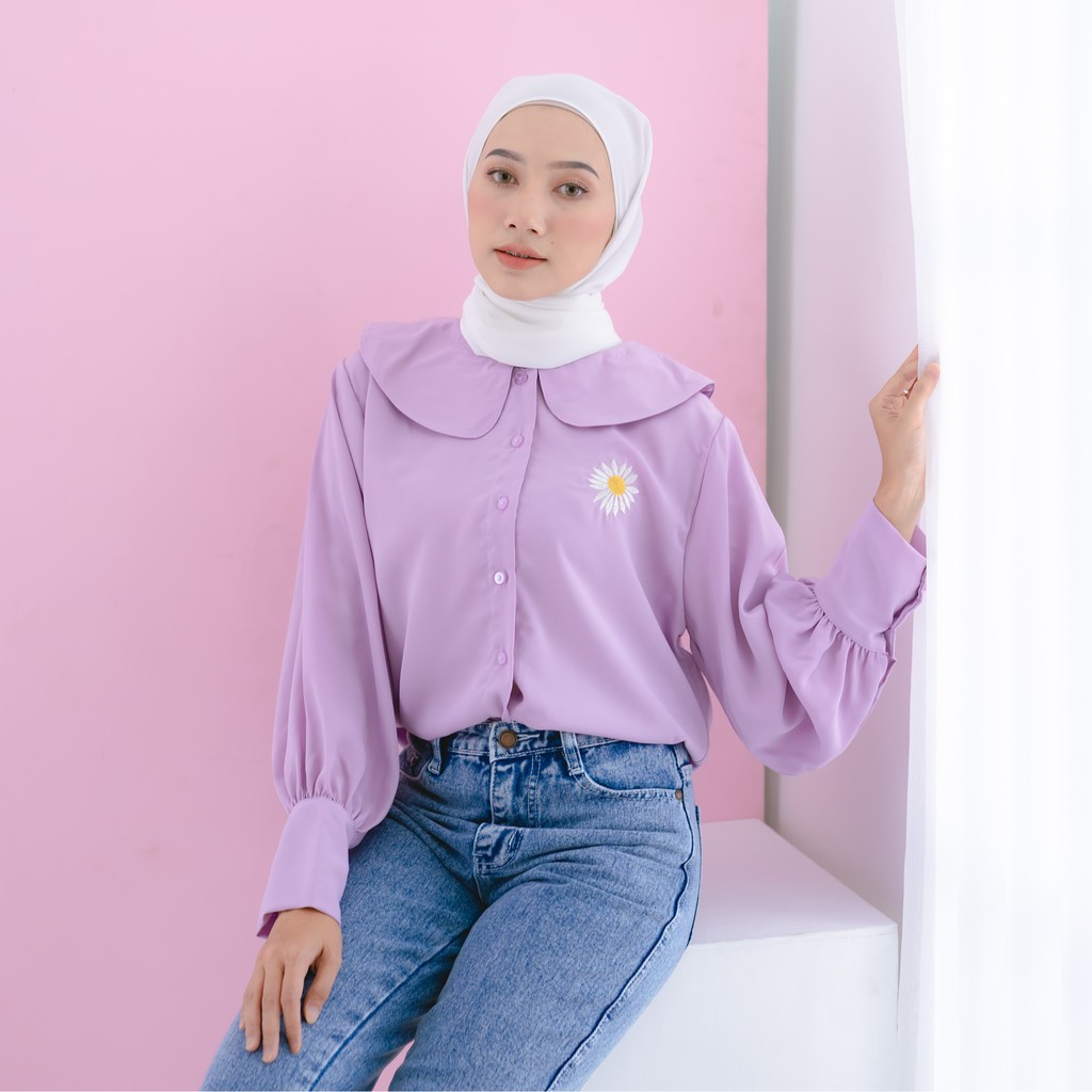 Grosir Baju Atasan Blouse Wanita Muslim Murah  Lanora