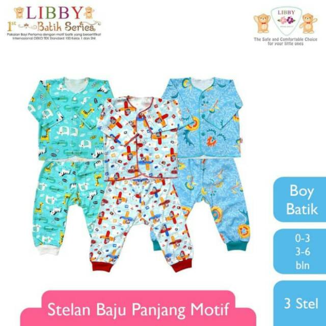 Libby stelan panjang newborn isi 3 stel