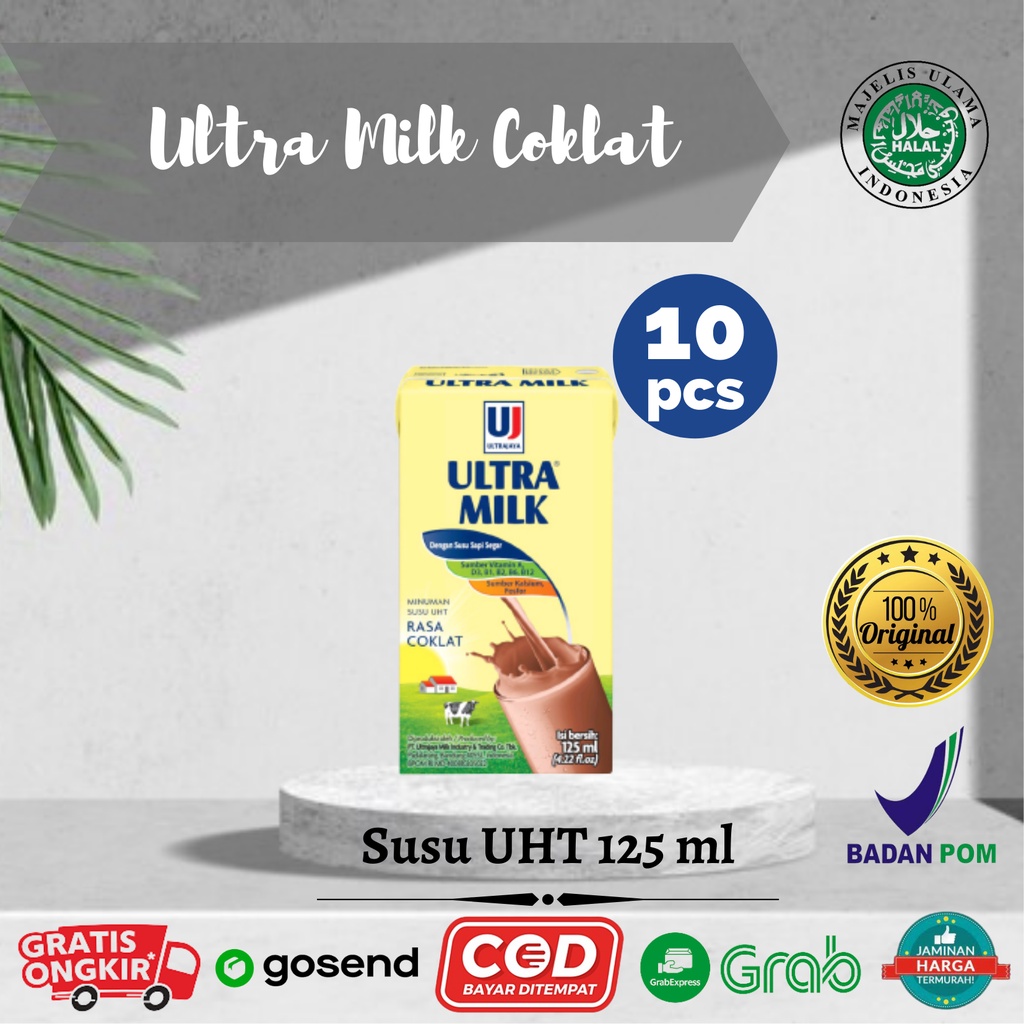 

Ultra Milk Susu UHT Coklat 10x125ml