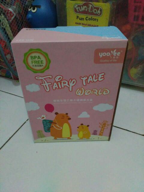 Kotak Makan Lunch Box Yooyee Mini Stainless Steel 3 Sekat 627
