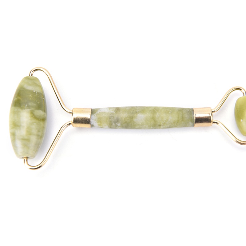 {LUCKID}Natural Jade Guasha Facial Beauty Massage Tool Jade Roller Face Thin massager