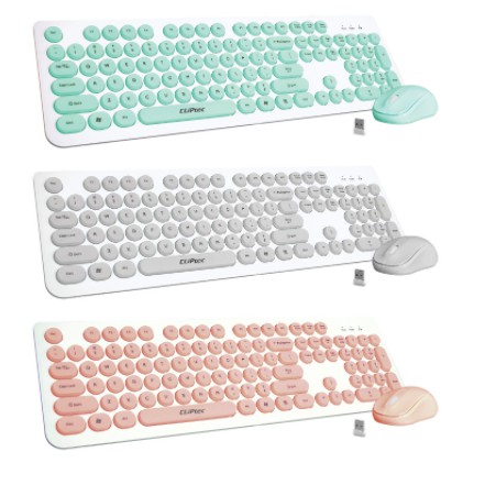 Keyboard mouse cliptec wireless membrane set bundle 1200dpi 104 key classic young air rzk340 rzk-340