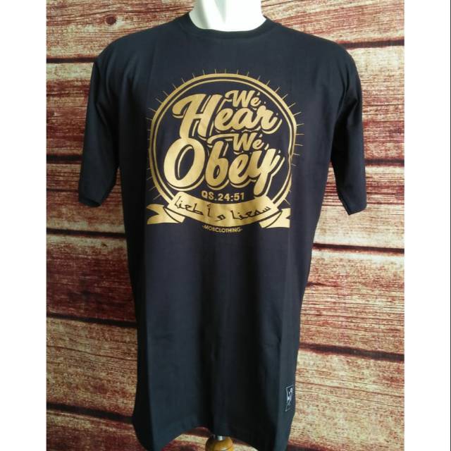 Kaos Sablon Dakwah Pria Muslim Casual