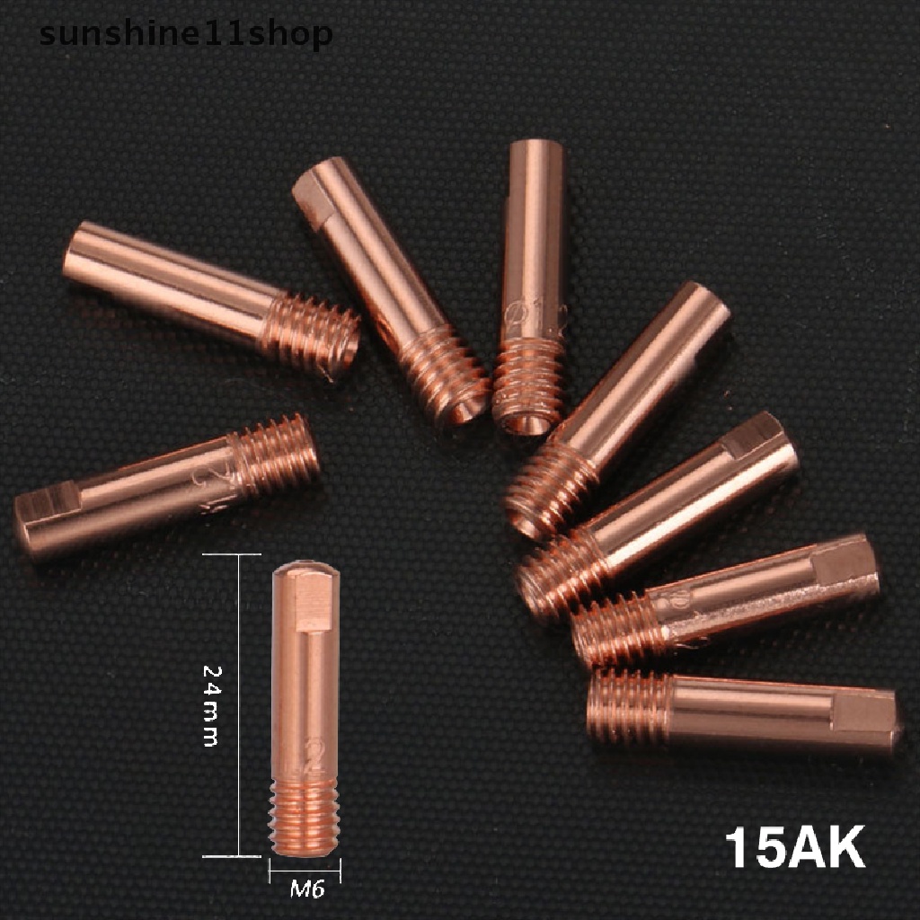 (SHO) 5pcs Konektor Holder Nozzle Gas MIG Las Ukuran 0.8 / 1 / 1.2mm