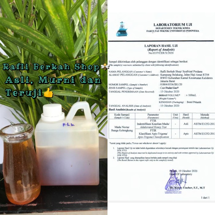 

madu- madu murni kelengkeng.netto 500 gr -madu.