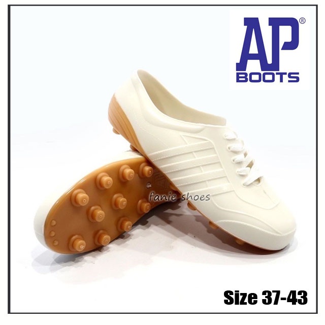 AP 969 Putih Pentil 37-43 / Sepatu Pool Bola Tani Kebun Outdoor / Sepatu Karet / Sepatu Tahan Air