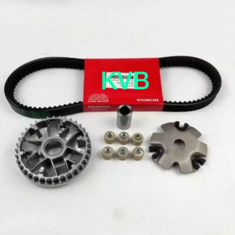 PAKET CVT KOMPLIT VANBELT V-BELT VAN BELT RUMAH ROLLER ROLER SET VARIO LAMA VARIO TECHNO TEKNO KVB HONDA TERMURAH