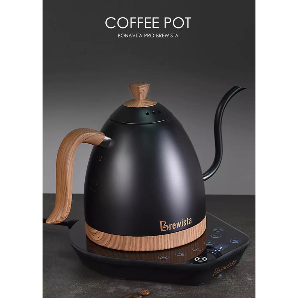 brewista artisan gooseneck kettle electric 600ml / teko kopi elektrik premium quality