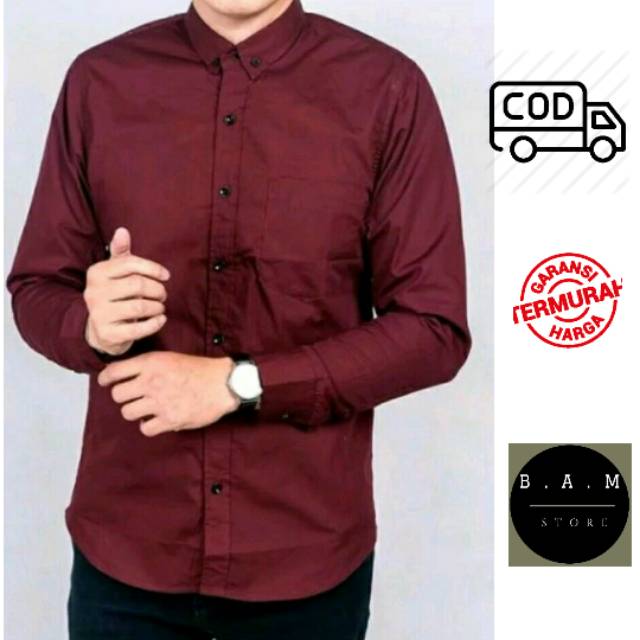 sewing machine reviews beginner: Cole Kemeja Oxford Lengan Panjang - Navy