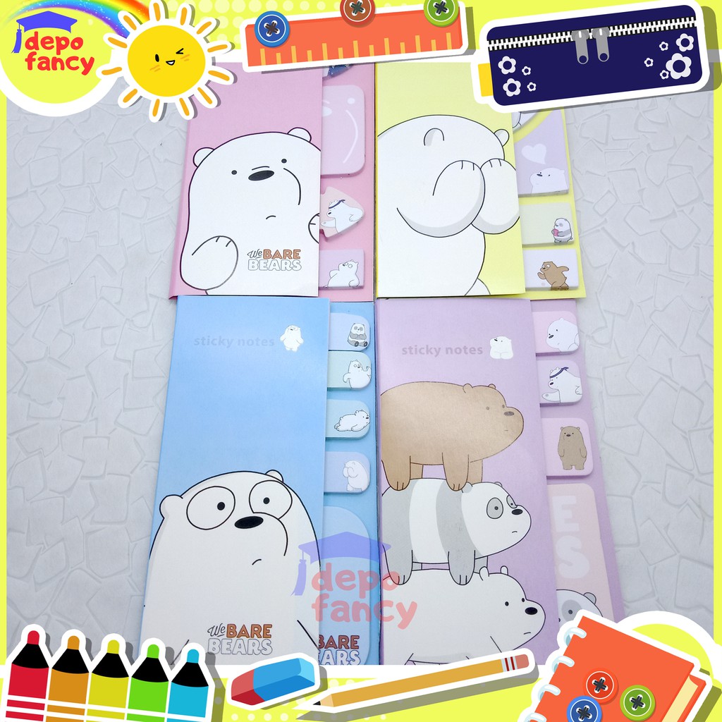 

Memo Stick / Sticky Note / Kertas Memo / Memo Tempel N1039 Bear