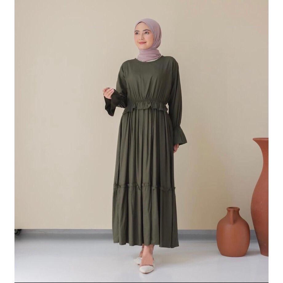 1KG MUAT 4PCS | BARENA GAMIS REMPEL HITS PREMIUM FASHION OOTD SELEBGRAM SYARIAH MUSLIMAH GROSIR