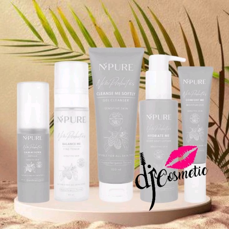 NPURE | N'PURE Noni Probiotics Calm Me Down Ampoule 30ml | Comfort Me Moisturizer 30ml | Balance Me Fine Toner 80ml | Hydrate Me Body Soft Lotion 80ml | Cleanse Me Softly Gel Cleanser 50ml | 100ml