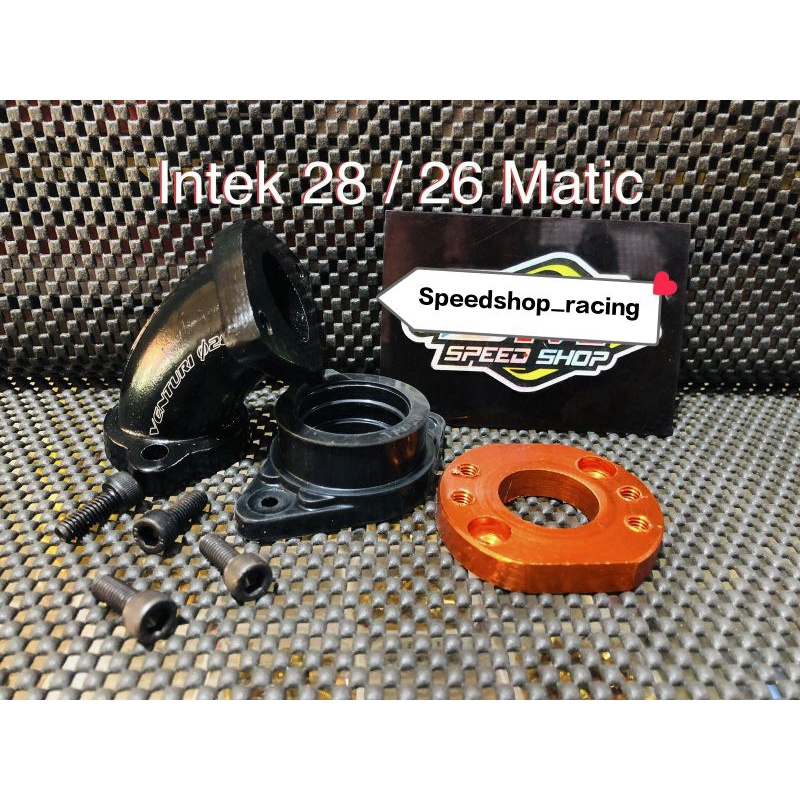 Intake ES2 / B PRO Bebek 28 mm karbu PWK PE Jupiter mio Beat karbu Vega smash supra kharisma Absolut