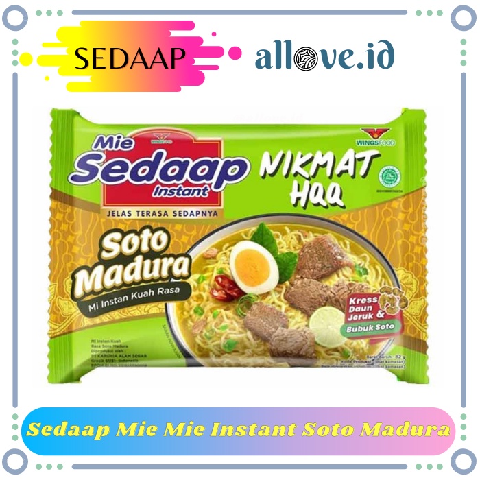 

Sedaap Mie Mie Instant Soto Madura 82 Gr